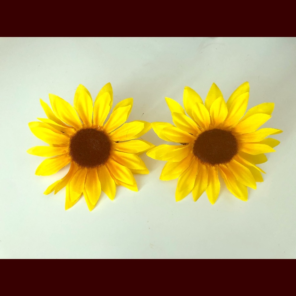 Sunflower Hair tie, sunflower bun Wrap,